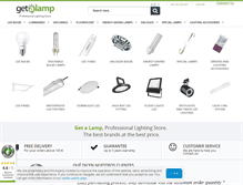 Tablet Screenshot of getalamp.com
